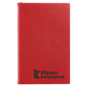 5 1/4" x 8 1/4" Laserable Leatherette Journal with Lined Notepad