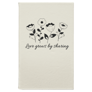 5 1/4" x 8 1/4" Laserable Leatherette Journal with Lined Notepad