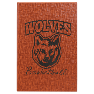 5 1/4" x 8 1/4" Laserable Leatherette Journal with Lined Notepad