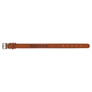 Ready to Engrave Leatherette Dog Collars