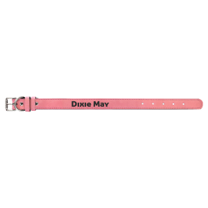 Ready to Engrave Leatherette Dog Collars