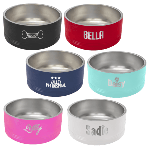 Custom Engraved Polar Camel Pet Bowls – Multiple Sizes & Colors