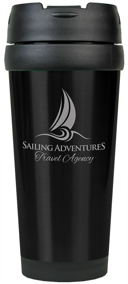 16 oz. Laserable Stainless Steel Travel Mug without Handle