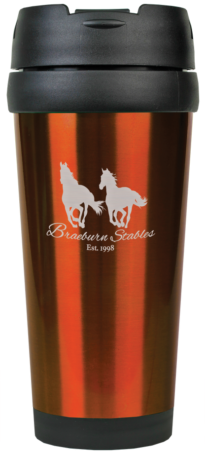 16 oz. Laserable Stainless Steel Travel Mug without Handle