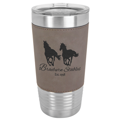 Leatherette Wrapped 20 oz. Polar Camel