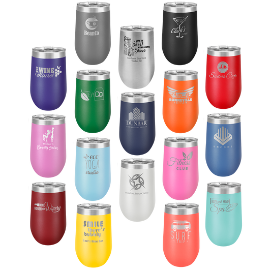Polar Camel Stemless Tumbler with Clear Lid
