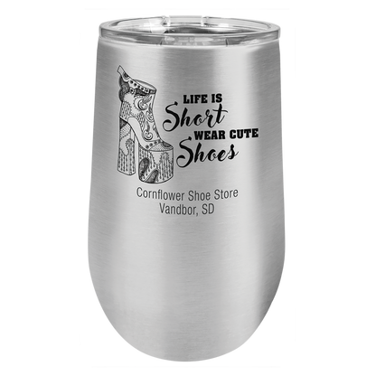 Polar Camel Stemless Tumbler with Clear Lid