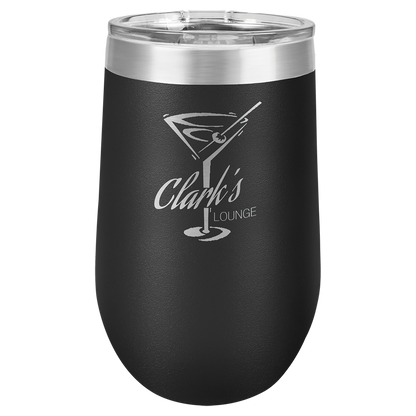 Polar Camel Stemless Tumbler with Clear Lid