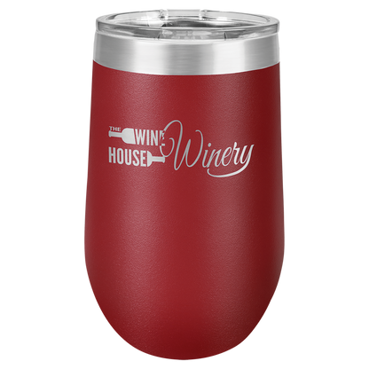 Polar Camel Stemless Tumbler with Clear Lid