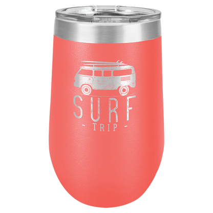 Polar Camel 16 oz. Coral Vacuum Insulated Stemless Tumbler with Lid