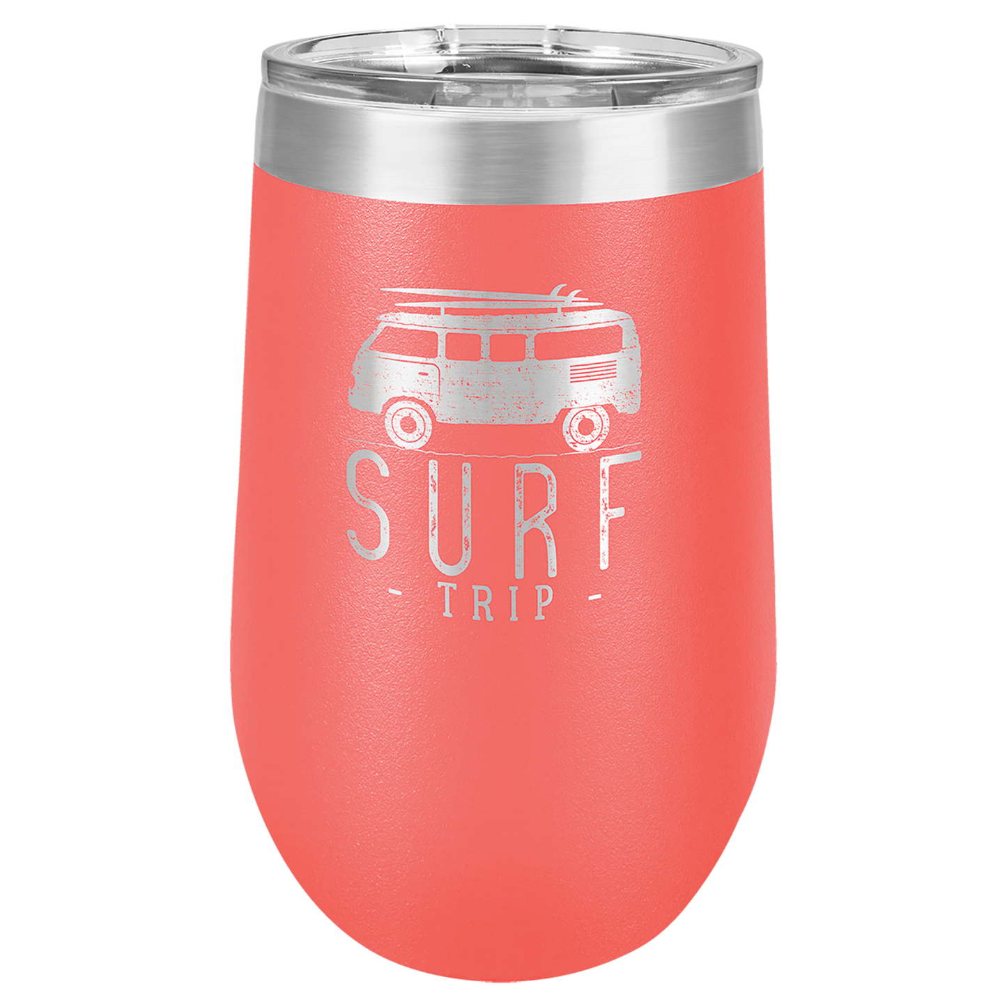Polar Camel Stemless Tumbler with Clear Lid