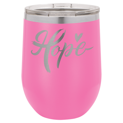 Polar Camel Stemless Tumbler with Clear Lid