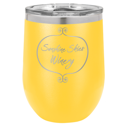 Polar Camel Stemless Tumbler with Clear Lid