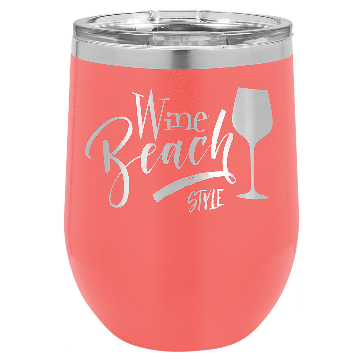 Polar Camel Stemless Tumbler with Clear Lid