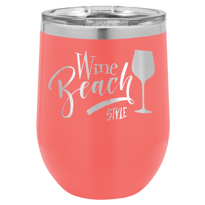 Polar Camel Stemless Tumbler with Clear Lid