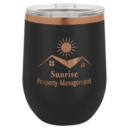 Polar Camel Stemless Tumbler with Clear Lid