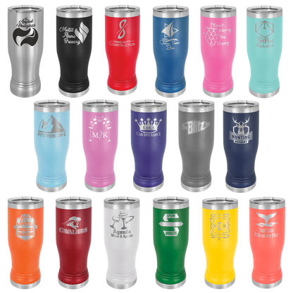 Polar Camel Pilsner Tumbler with Clear Lid