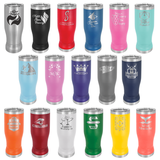 Polar Camel Pilsner Tumbler with Clear Lid