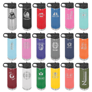 Custom Engraved Polar Camel Water Bottle – 3 Sizes, 17 Colors