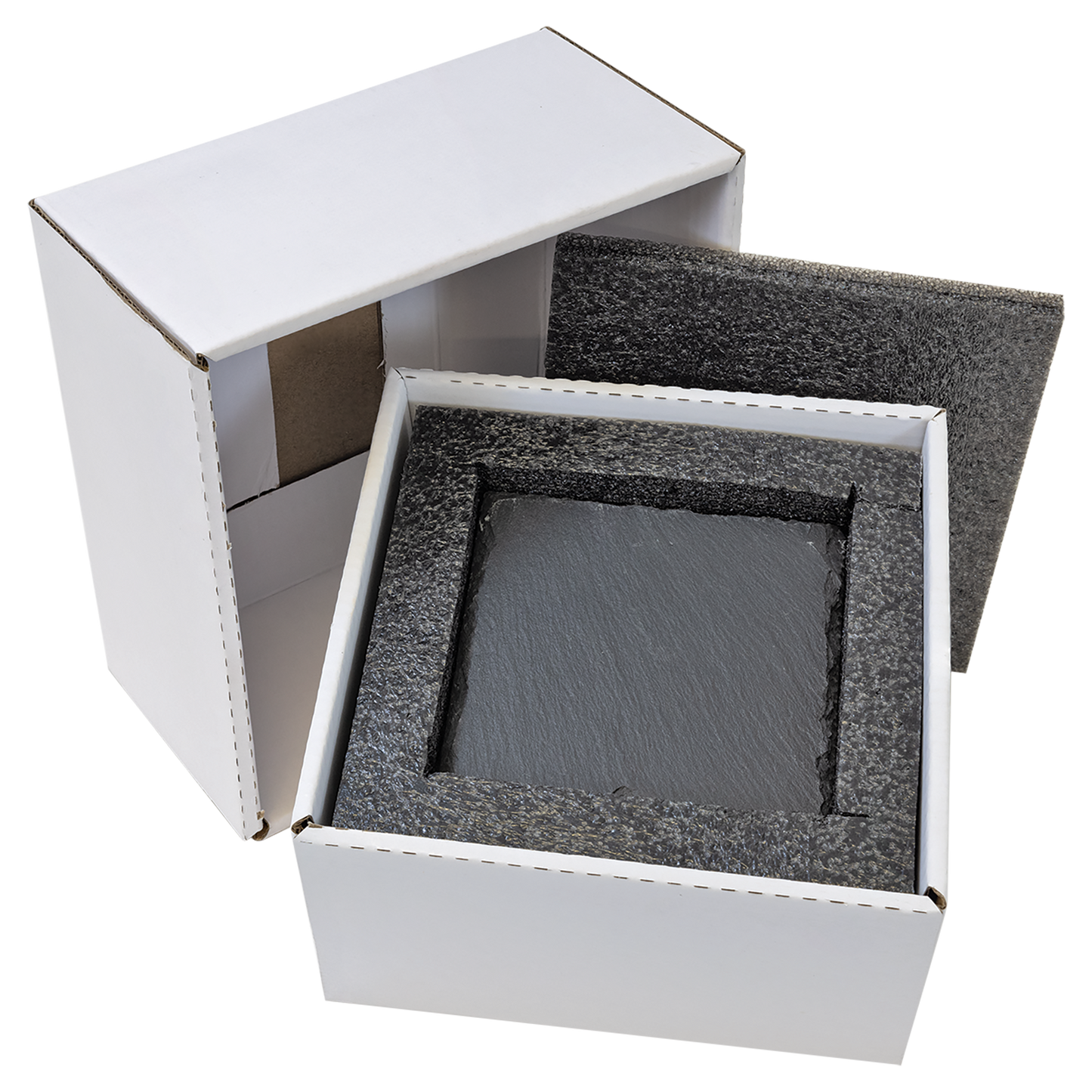 Square Slate Coaster Set-6 Coasters