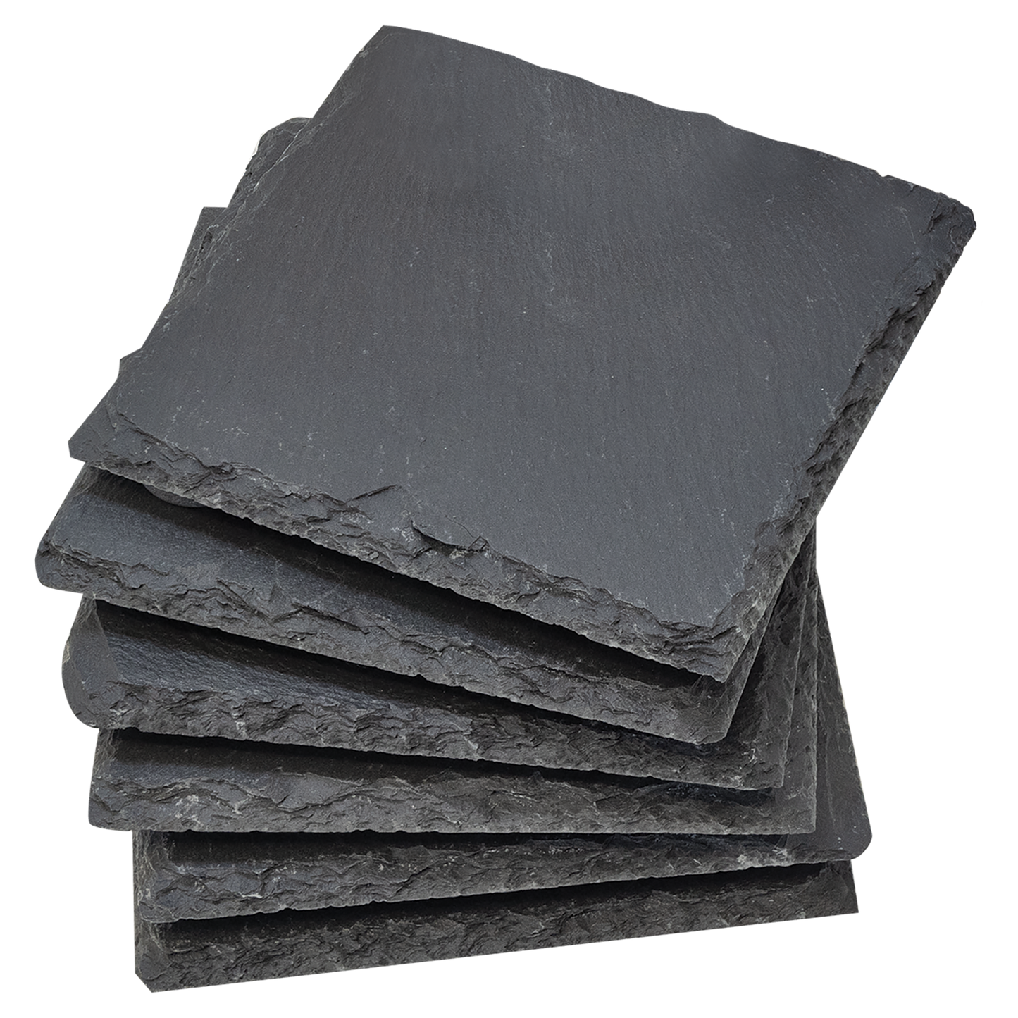 Square Slate Coaster Set-6 Coasters