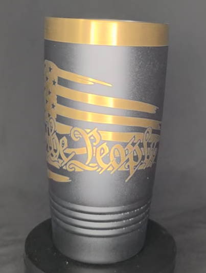 “We the People” 20 oz Patriotic Engraved Tumbler
